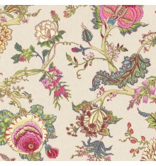 Oriental Tree of Life Double Width fabric (Multicolour)