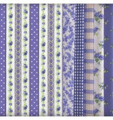 6 Fat Quarters Set (Blue)