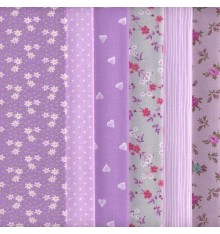 6 Fat Quarters Set (Lavender)