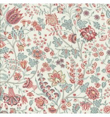 Les Fleurs d’Inde Fabric (Pink/Winter Blue)