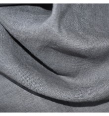 100% Linen Fabric  - Mouse Grey