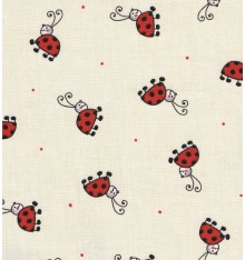 100% Cotton Print - Ladybugs