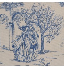 Toile de Jouy Fabric - Aimee (Blue)