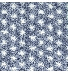 Starburst Japanese Geometric fabric - Blue & White