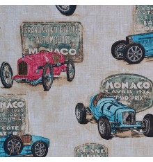 Grand Prix | 100% Linen Vintage Cars