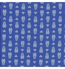 CICADAS Provençal fabric - French Blue & White