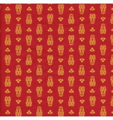 CICADAS Provençal fabric - Red & Yellow Orange
