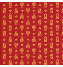 CICADAS Provençal fabric - Red & Yellow Orange