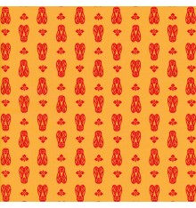 CICADAS Provençal fabric - Yellow Orange & Red