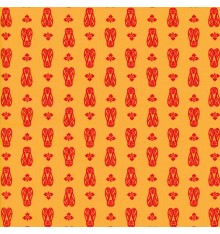 CICADAS Provençal fabric - Yellow Orange & Red