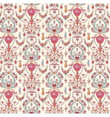 Double Width Toile de Jouy (Les petites montgolfières) White
