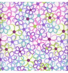 Fun & Funky Floral fabric (Mauve and Green)