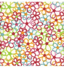 Fun & Funky Floral fabric (Multicolour)