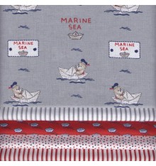 Stoffpak™ Fabric Pack - Baby Sailor Collection (RED)