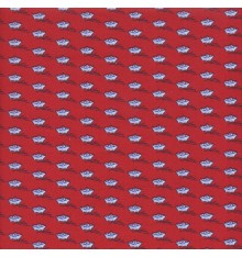 Paper boat fabric (red & white)
